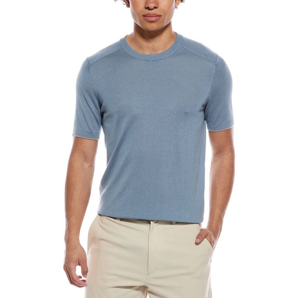 Raffi Mens  Jersey Crewneck Shirt, Blue